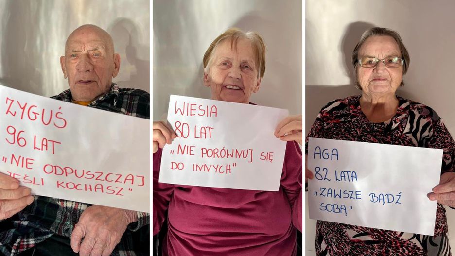 Seniorzy zapozowali z życiowymi radami