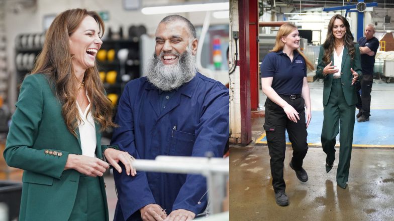 Kate Middleton odwiedza producentów tekstyliów w Leeds