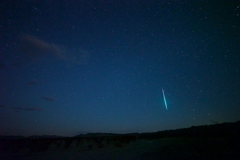 Bolid meteor Perseidy