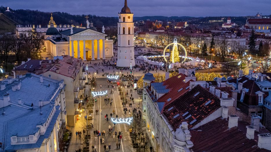 Wilno zachwyca widokiem podczas świąt 