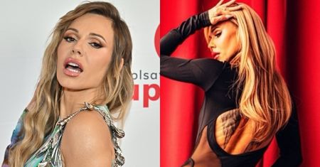 Doda eksponuje POŚLADKI w przezroczystym kombinezonie i zaprasza na show, w którym będzie się rozbierać