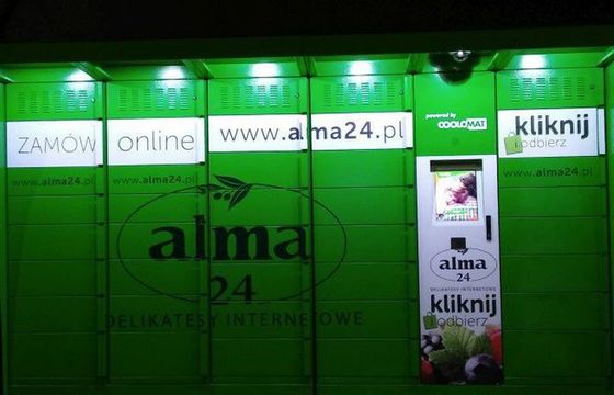 Alma24 uruchamia odbiór zakupów w automatach, na razie w Warszawie