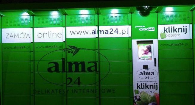 Alma24 uruchamia odbiór zakupów w automatach, na razie w Warszawie