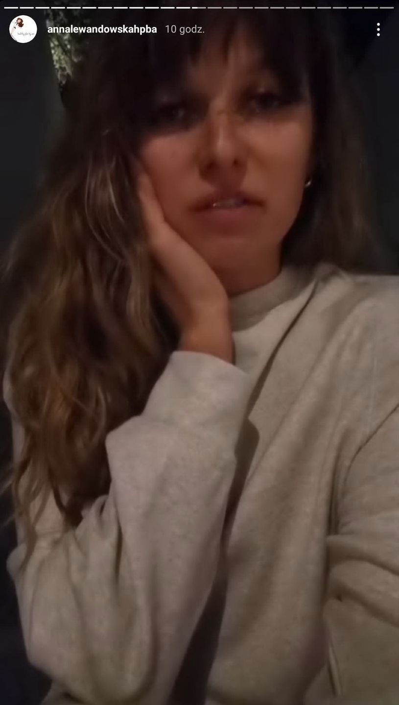 Anna Lewandowska przeprasza w serii Instastories