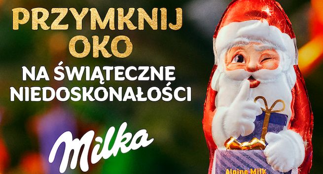 Milka w nowej reklamie przymyka oko na świąteczne niedoskonałości