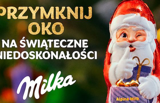 Milka w nowej reklamie przymyka oko na świąteczne niedoskonałości