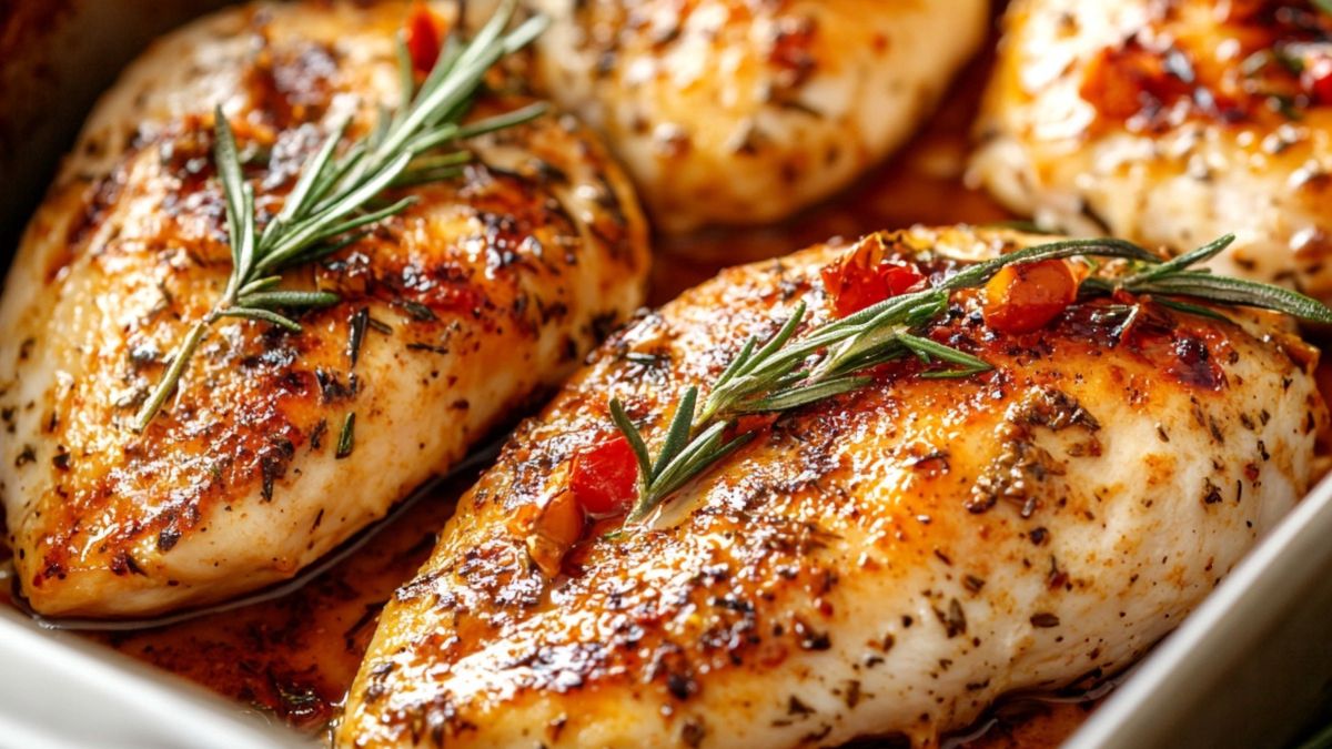 W jakiej temperaturze piec filet z kurczaka?