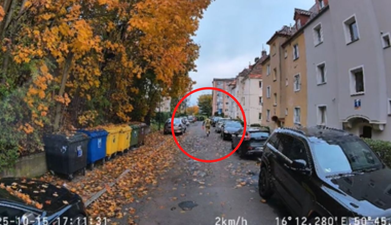 Strażacy nagle wyskoczyli. Jeden jak z procy. Nagranie obiega sieć