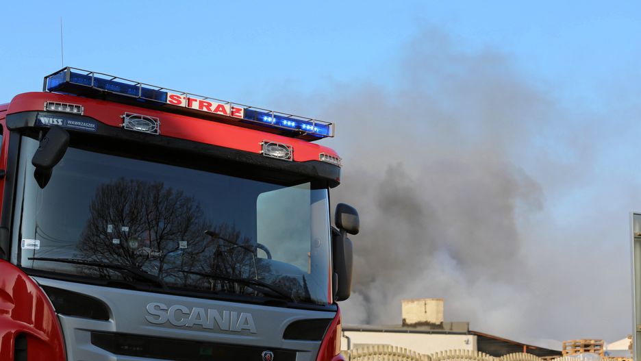 Częstochowa. Samochód osobowy zapalił się podczas jazdy