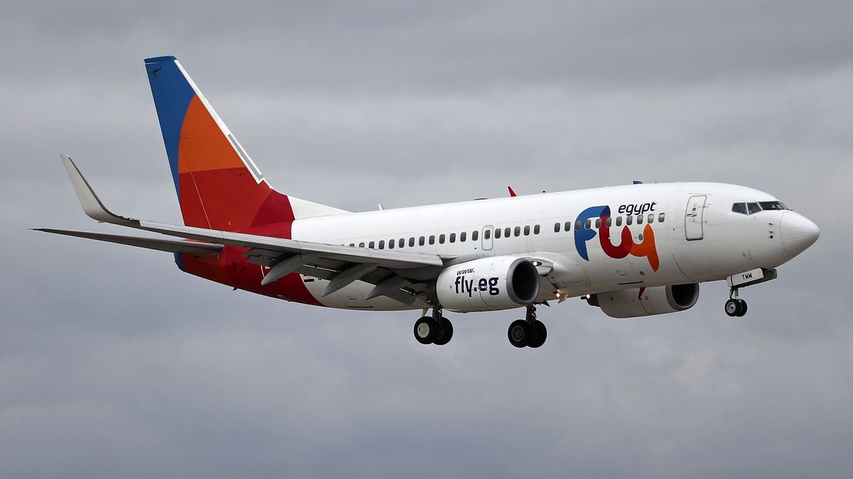 Boeing 737-76J, from FlyEgypt company, landing at Barcelona airport, in Barcelona on 06th February 2023. 
 -- (Photo by Urbanandsport/NurPhoto via Getty Images)