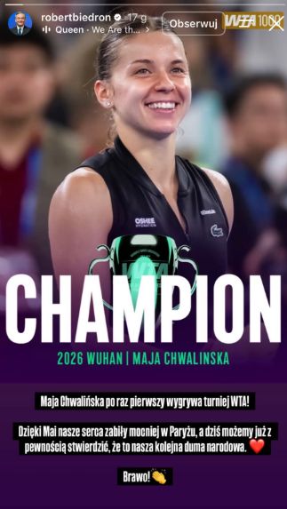 Wpis Roberta Biedronia po wygranej Chwalińskiej
