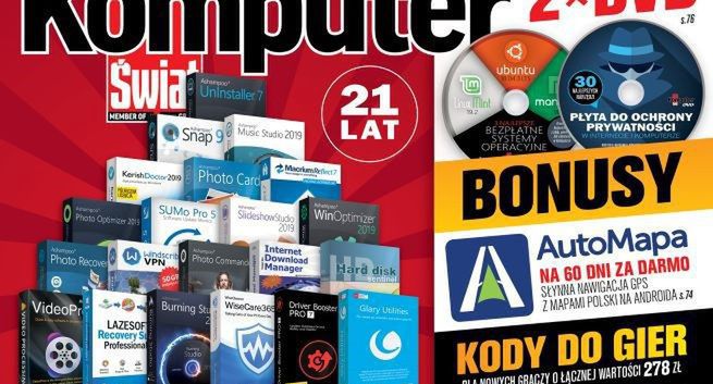 „Komputer Świat” na 21. urodziny z większą objętością i 21 programami