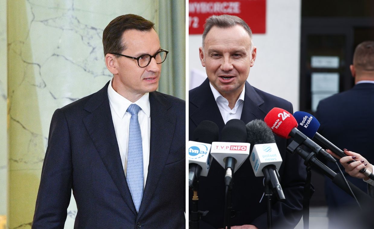 Mateusz Morawiecki w środę pojawił się w Pałacu Prezydenckim