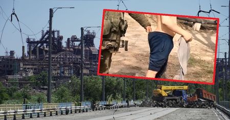 Tak wyglądała "filtracja" mieszkańców Mariupola. Jest nagranie