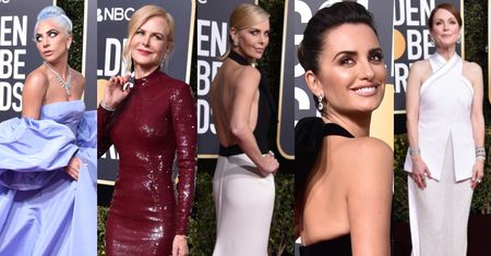 Złote Globy 2019: bajeczna Lady Gaga, dostojna Charlize Theron, ponadczasowa Julianne Moore (DUŻO ZDJĘĆ)