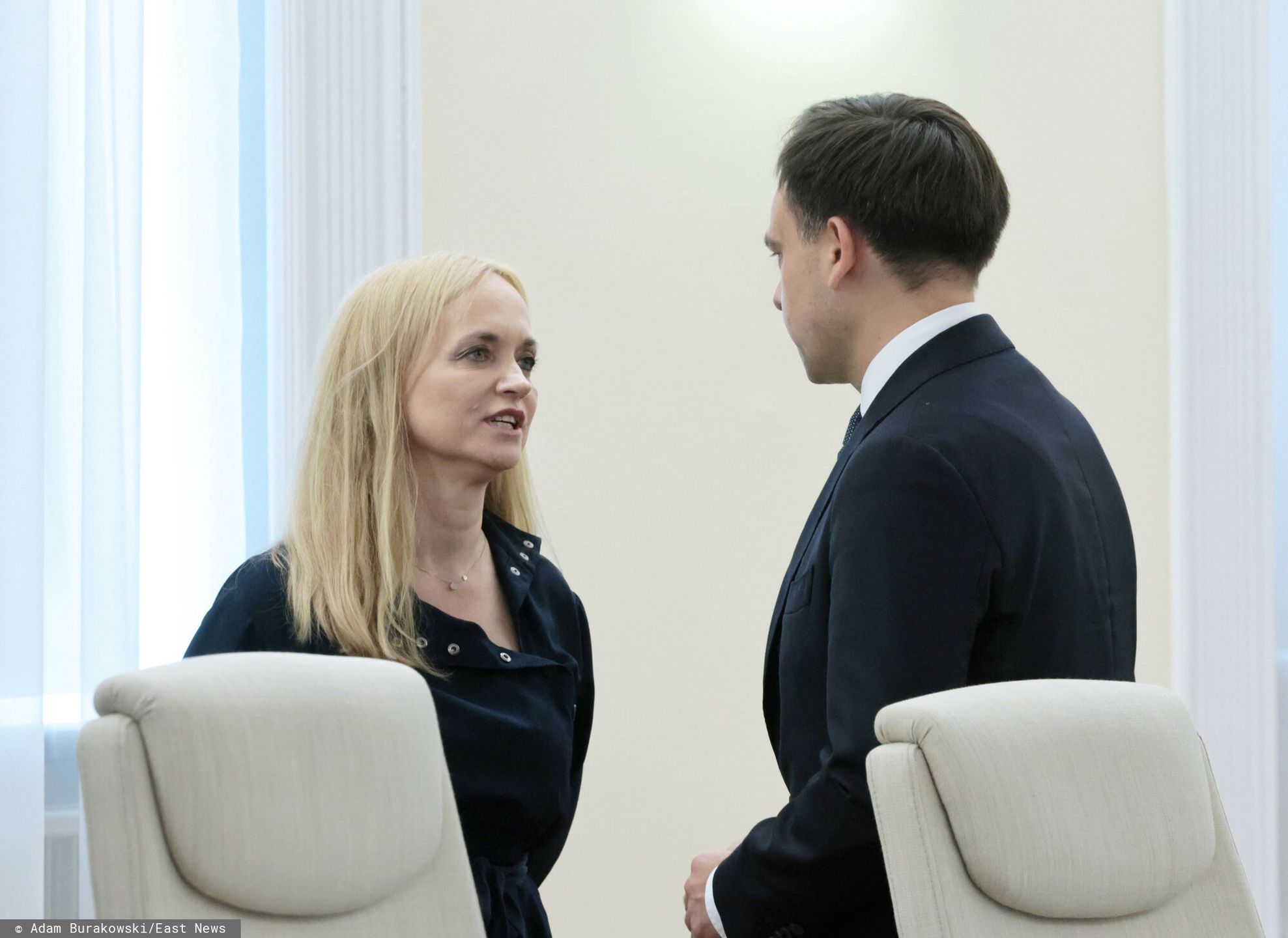 Na zdjęciu minister zdrowia Jolanta Sobierańska-Grenda i minister finansów Andrzej Domański