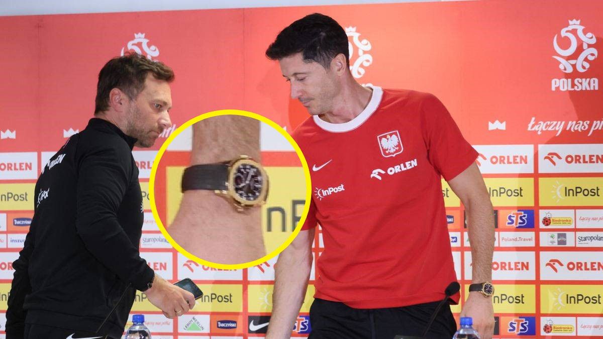 Robert Lewandowski na konferencji reprezentacji Polski