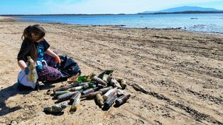Mietków: Tony śmieci nad Zalewem Mietkowskim. Okoliczni mieszkańcy ruszyli zrobić porządek