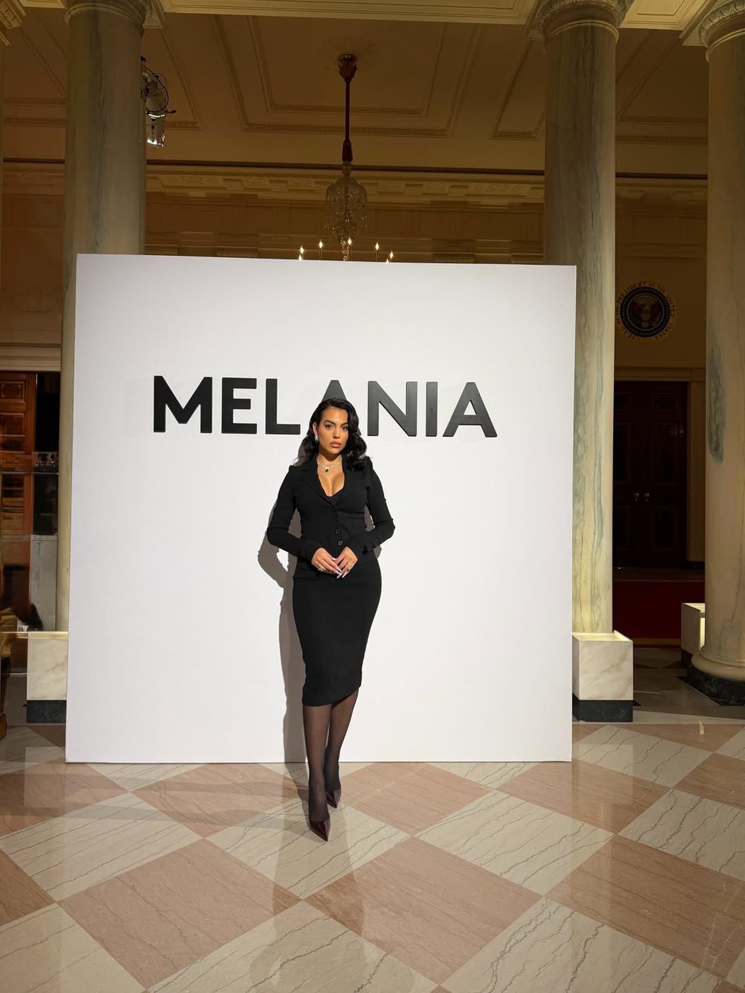 Georgina Rodriguez na premierze filmu "Melania"