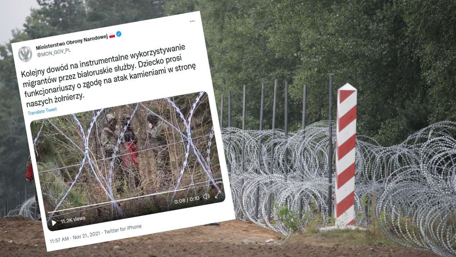 MON opublikowało nagranie z granicy polsko-białoruskiej 