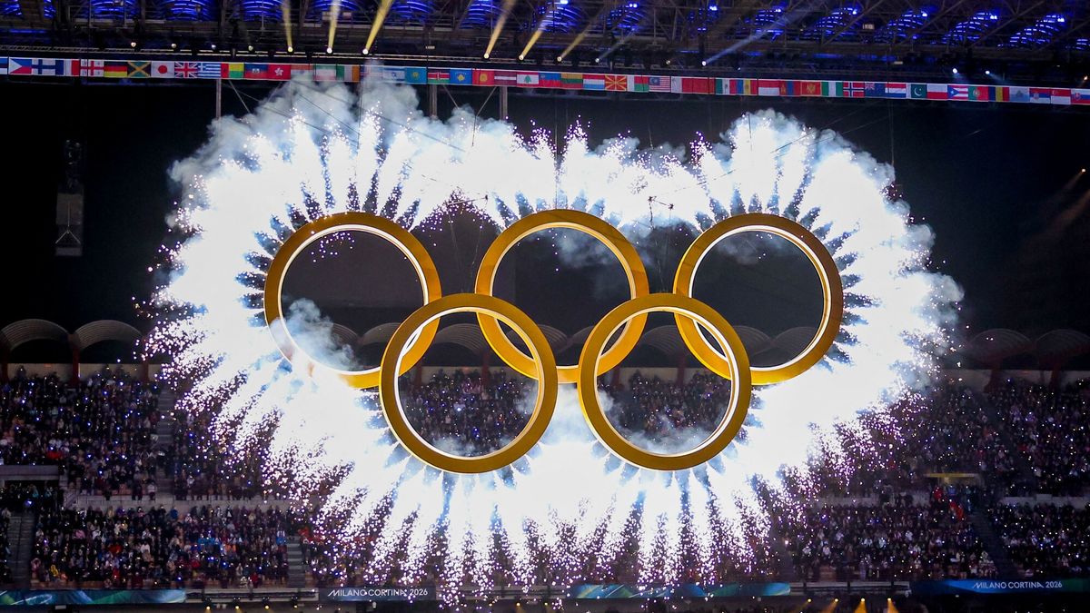 IO Mediolan-Cortina 2026: Ceremonia otwarcia
The five Olympic rings enter during the Opening Ceremony of the Olympic Winter Games Milano-Cortina 2026 on February 06, 2026 at the Milano San Siro Olympic Stadium in Milan, Italy
IPA Sport/ABACA