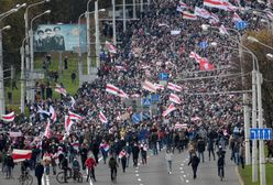 Białoruś. Mińsk. Ponad 30 tys. osób protestuje