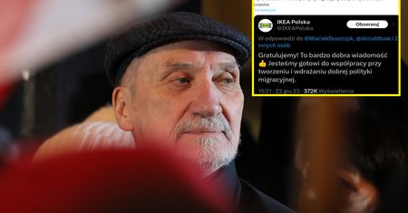Antoni Macierewicz nie wytrzymał. Tak opowiedział na wpis IKEA
