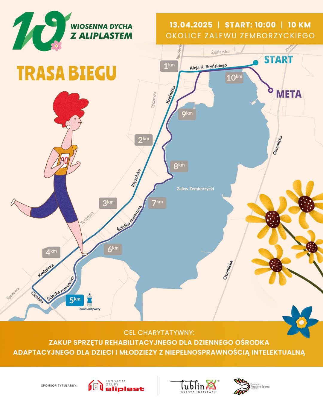 Wiosenna Dycha z Aliplastem 2025 - trasa