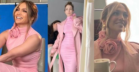 Jennifer Lopez OLŚNIEWA w różowej kreacji Magdy Butrym za 7 tysięcy (ZDJĘCIA)
