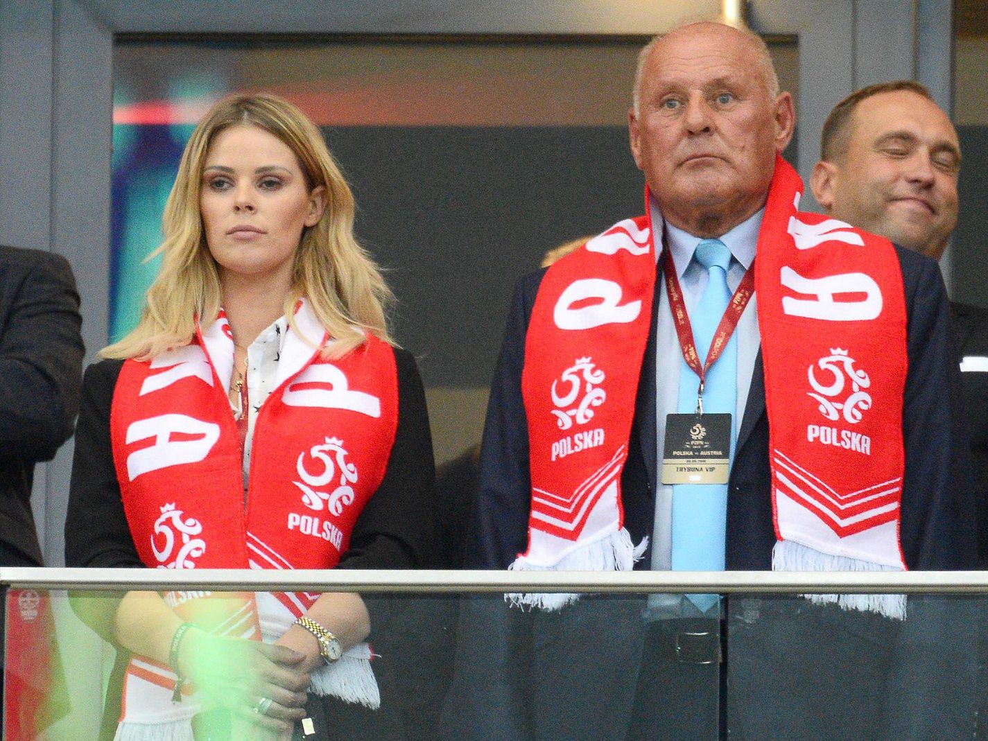 Małgorzata i Jan Tomaszewscy na jednym ze spotkań polskiej reprezentacji