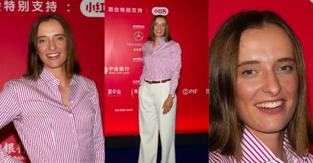 Iga Świątek melduje się na players party w Pekinie. Wybrała GRZECZNĄ stylizację