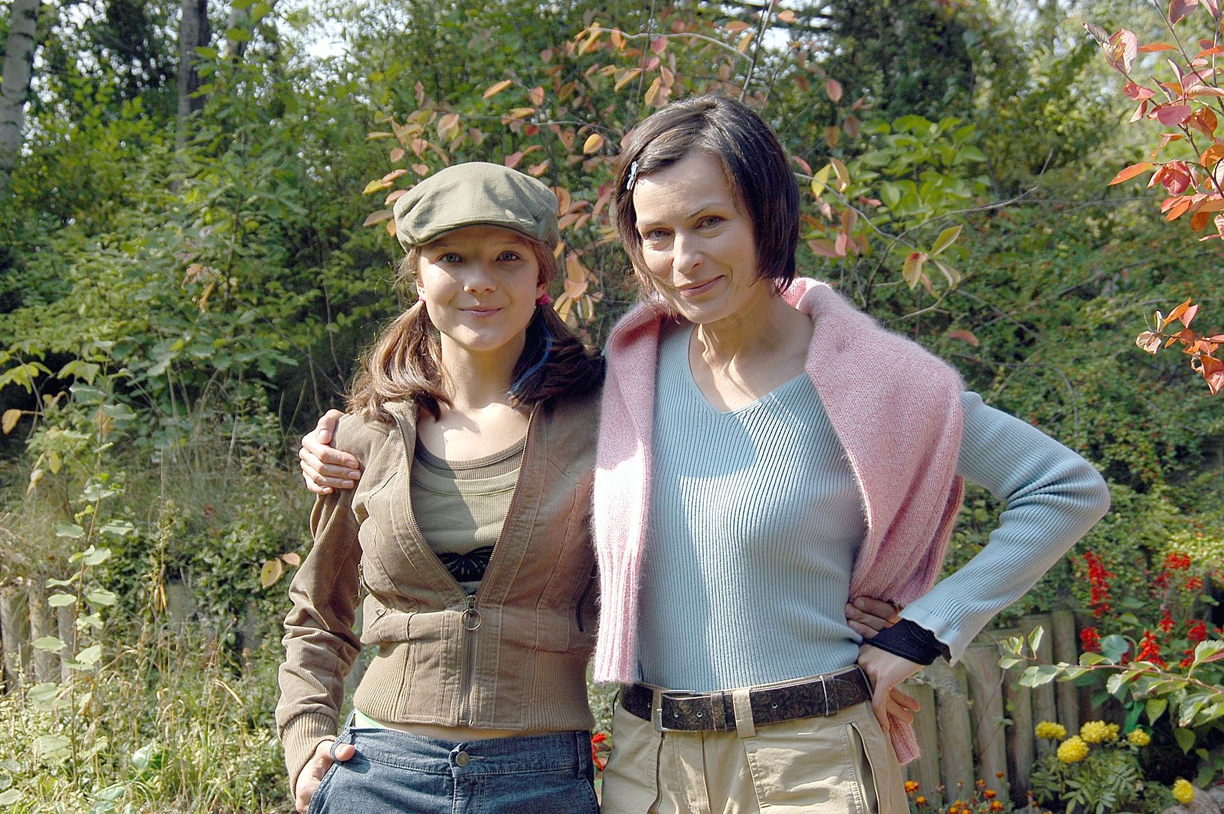 Joanna Jabłczyńska i Danuta Stenka na planie "Nigdy w życiu"