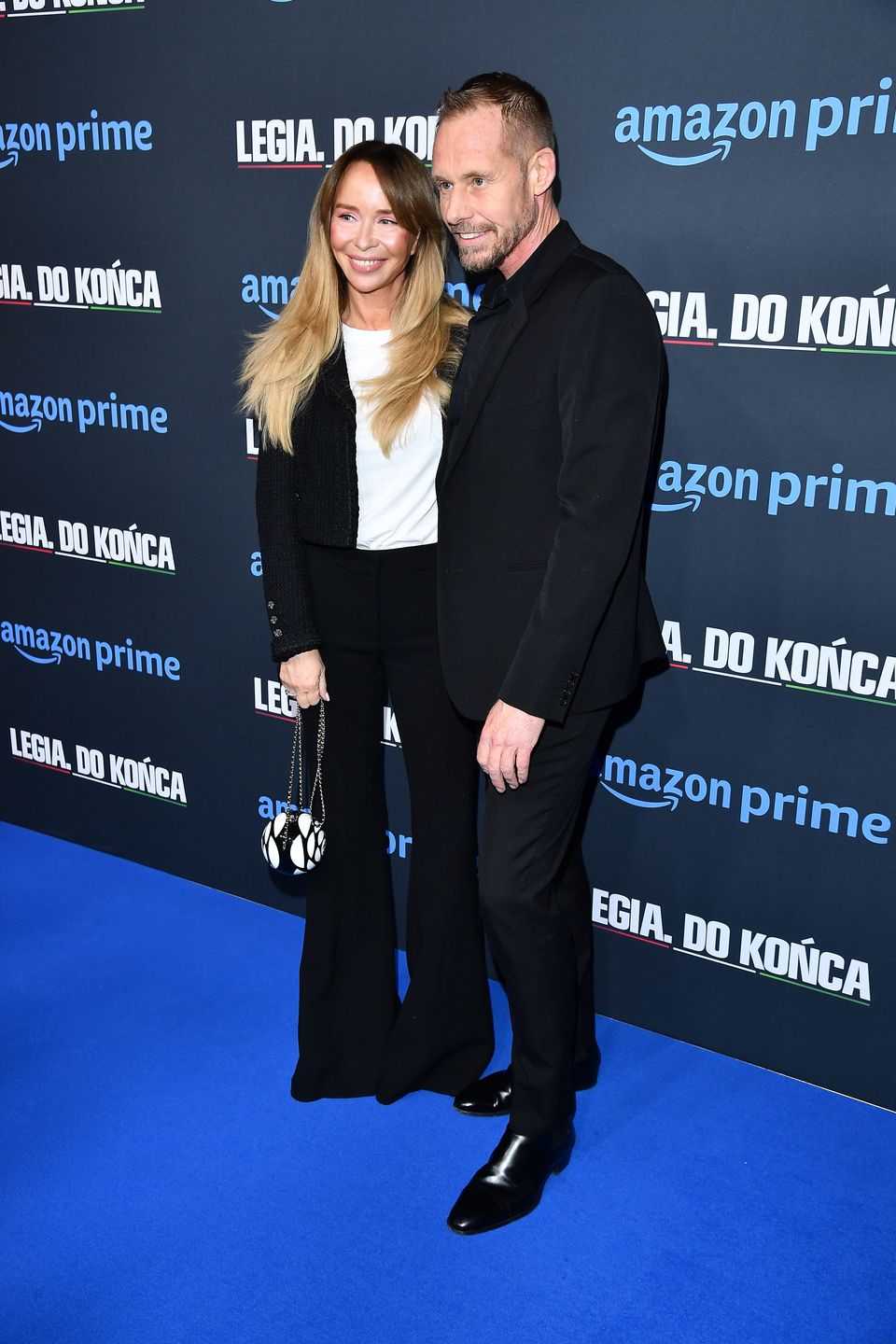 Joanna Przetakiewicz i Rinke Rooyens pozują na premierze serialu