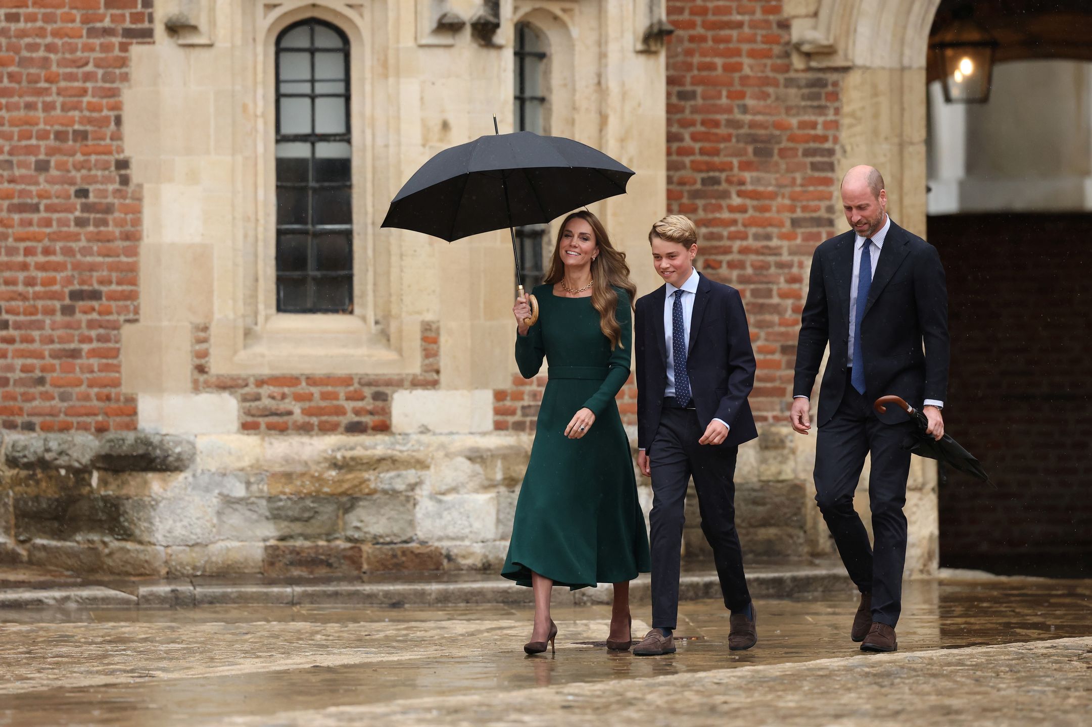 Kate i William żegnają się z księciem George'em