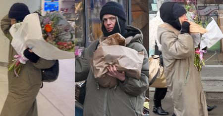 Magda Mołek, po treningu do "Tańca z gwiazdami", wcina przekąskę na środku ulicy. Zdążyła też odwiedzić warzywniak i kwiaciarnię