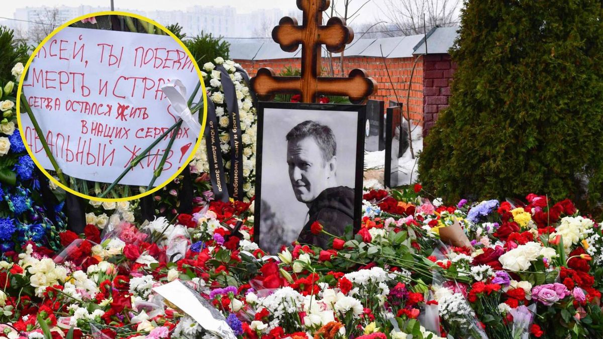 Pojawiły się na grobie Aleksieja Nawalnego. Co teraz zrobią władze?