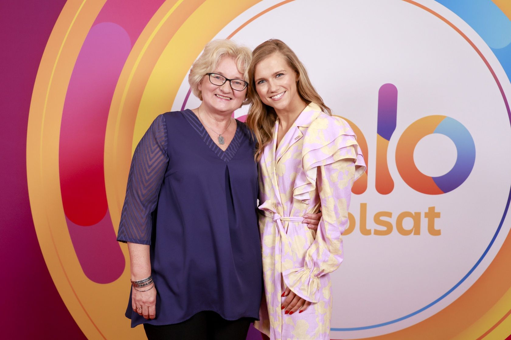 Agnieszka Kaczorowska z mamą w "Halo tu Polsat"