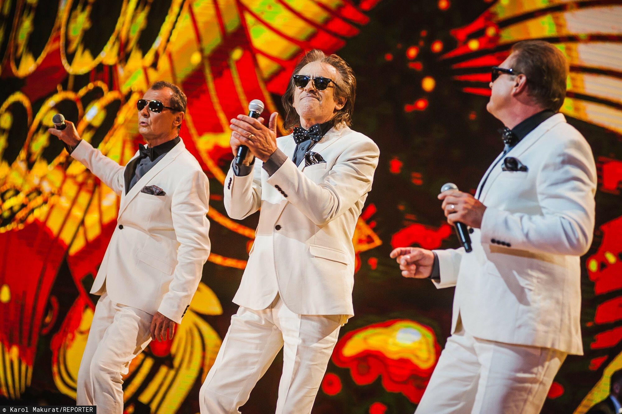 Top Of The Top - Sopot Festival 201816.08.2018 - Sopot, Sopot TOP Of The TOP Festival - Dzien 3 w Operze Lesnej.  Koncert VOX N/z Witold Paszt, Jerzy Slota, Dariusz Tokarzewski  | Fot. Karol Makurat/REPORTERKarol Makurat/REPORTER