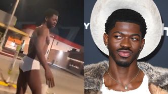 Lil Nas X paradował ulicą Los Angeles W SAMEJ BIELIŹNIE. Trafił do szpitala po bójce z funkcjonariuszem: "Możliwe przedawkowanie"