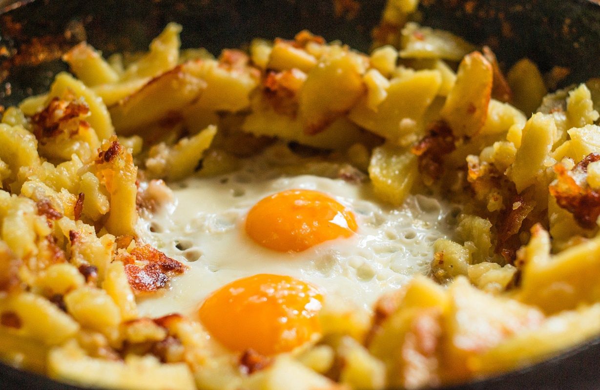 Farmer's style potatoes are a skillet feast.