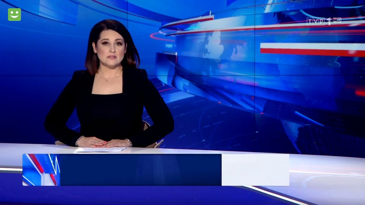 Edyta Lewandowska, gospodyni "Wiadomości" TVP