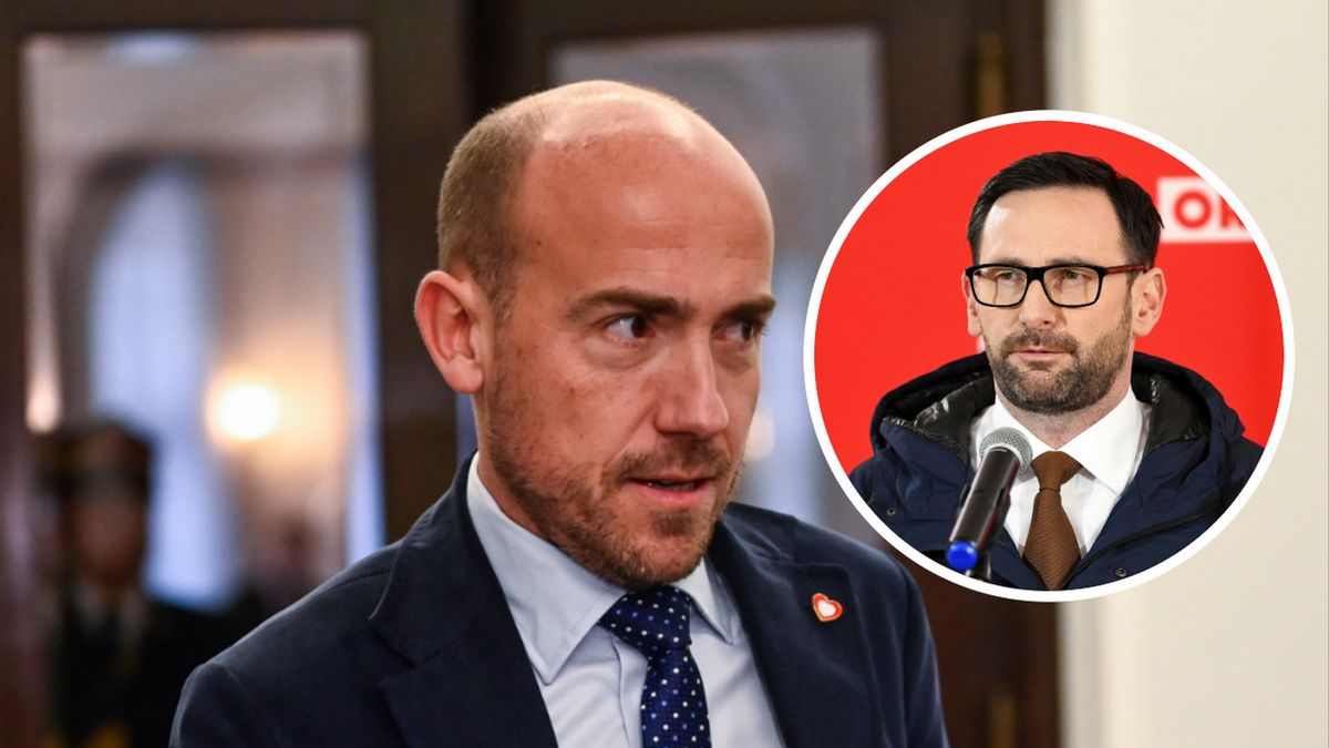 Minister aktywów państwowych Borys Budka i prezes Orlenu Daniel Obajtek