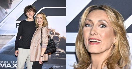 Anna Kalczyńska bryluje na premierze z 15-letnim synem. Podobny do mamy?