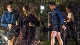 Colin Farrell w szortach biega pod osłoną nocy w towarzystwie TAJEMNICZEJ KOBIETY (ZDJĘCIA)