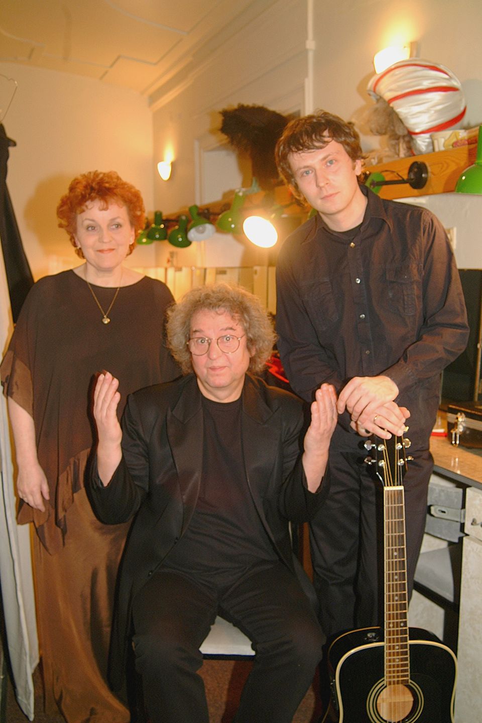 Tadeusz Woźniak z żoną i Piotrem, synem z pierwszego małżeństwa 