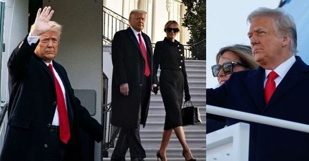 Donald i Melania Trumpowie opuszczają Biały Dom (ZDJĘCIA)