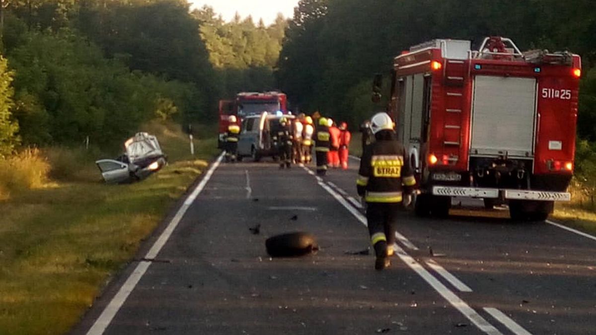 śmiertelny wypadek w  Nowym Tomyślem w Wielkopolsce