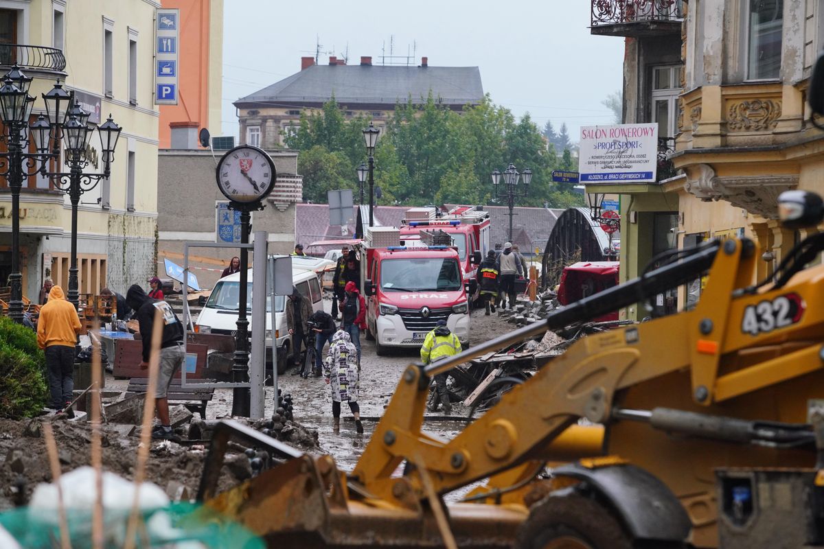 Kłodzko po przejściu fali powodziowej