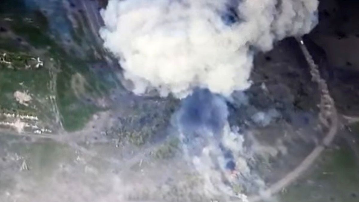 Ukraińcy zniszczyli kolumnę rosyjskich czołgów 