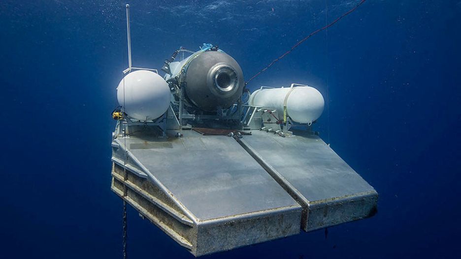 Zagin??a ?�d? podwodna Titan do przewo?enia turyst�w
Undated handout photo shows Titan, the submersible that vanished on expedition to the Titanic wreckage. A massive search and rescue operation is under way in the mid Atlantic after a tourist submarine went missing during a dive to Titanic's wreck on Sunday. Contact with the small sub was lost about an hour and 45 minutes into its dive, the US Coast Guard said. Tour firm OceanGate said all options were being explored to rescue the five people onboard. Tickets cost $ 250,000 for an eight-day trip including dives to the wreck at a depth of 3,800m (12,500ft). Photo via ABACAPRESS.COM
ABACA